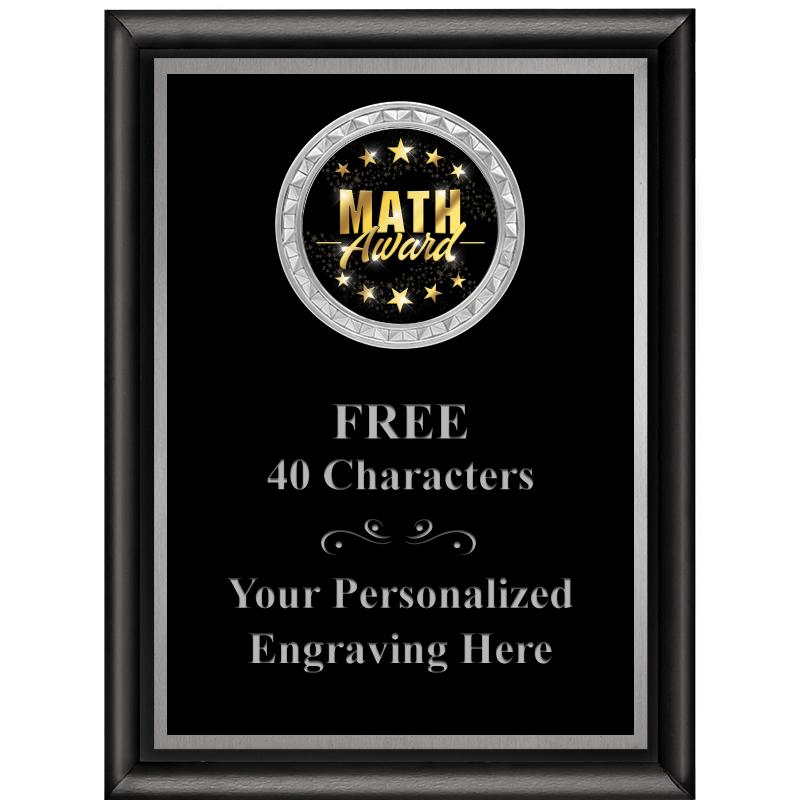 6X8 BLK SHINY EXEC INS PLQ SV