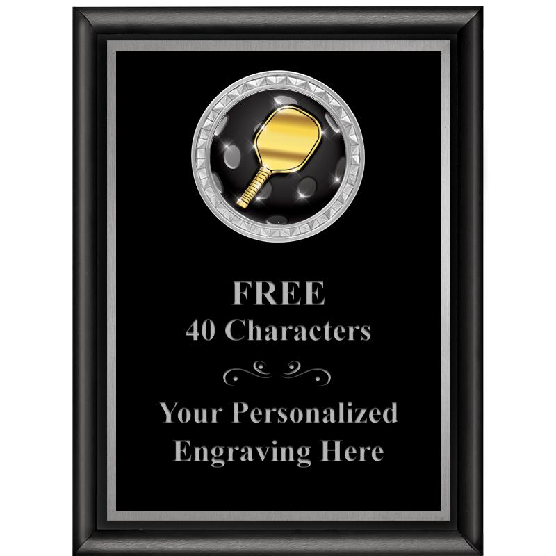 6X8 BLK SHINY EXEC INS PLQ SV