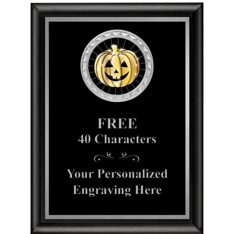 6X8 BLK SHINY EXEC INS PLQ SV