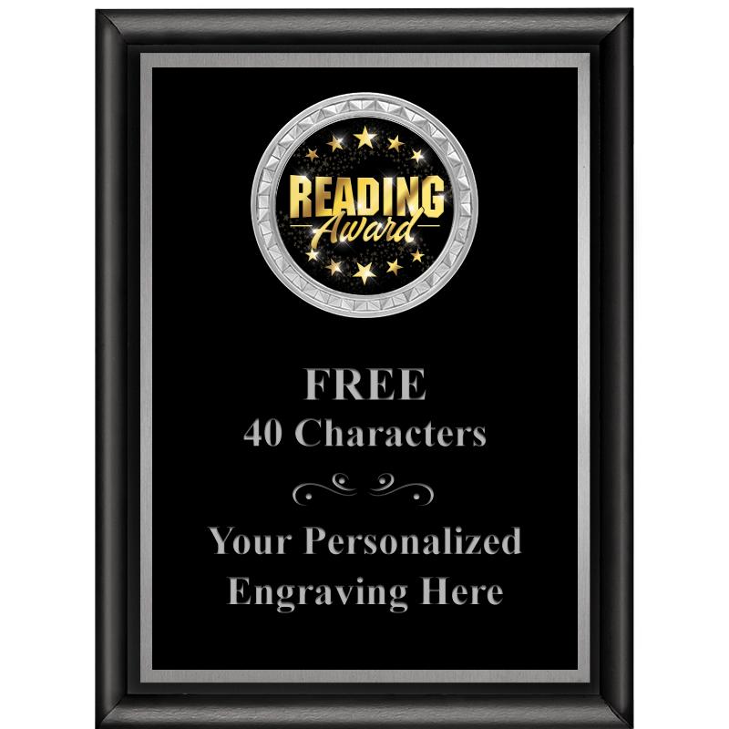 6X8 BLK SHINY EXEC INS PLQ SV