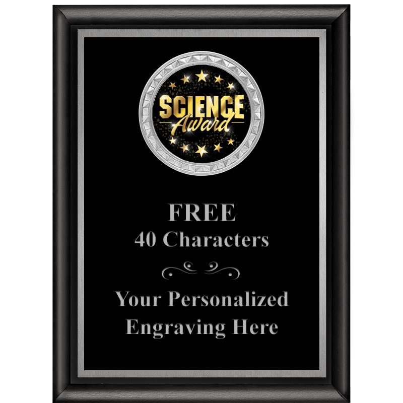 6X8 BLK SHINY EXEC INS PLQ SV