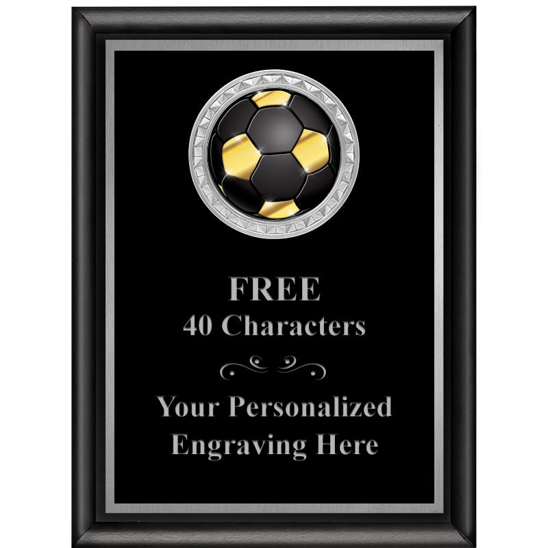 6X8 BLK SHINY EXEC INS PLQ SV