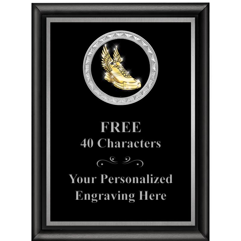 6X8 BLK SHINY EXEC INS PLQ SV