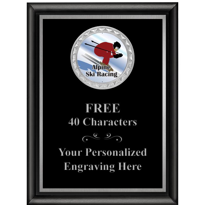 6X8 BLK SHINY EXEC INS PLQ SV