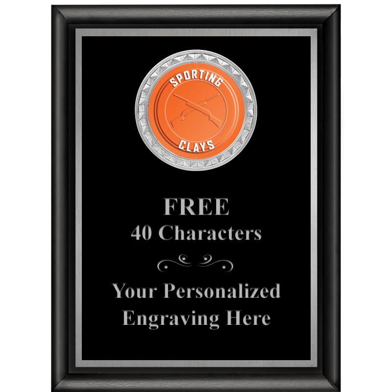 6X8 BLK SHINY EXEC INS PLQ SV