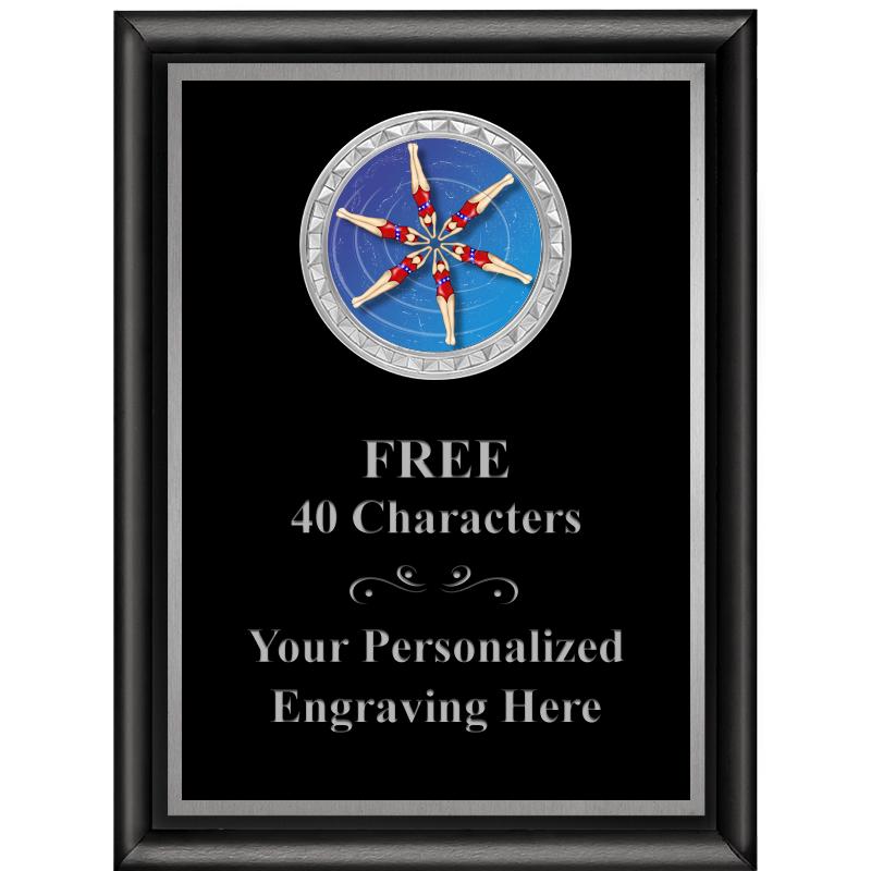 6X8 BLK SHINY EXEC INS PLQ SV