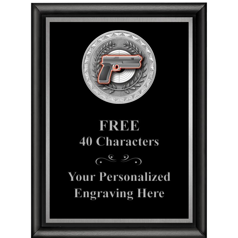 6X8 BLK SHINY EXEC INS PLQ SV