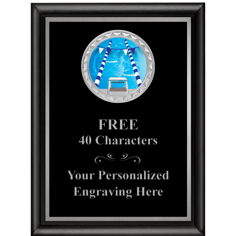 6X8 BLK SHINY EXEC INS PLQ SV