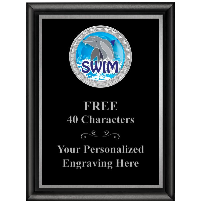 6X8 BLK SHINY EXEC INS PLQ SV