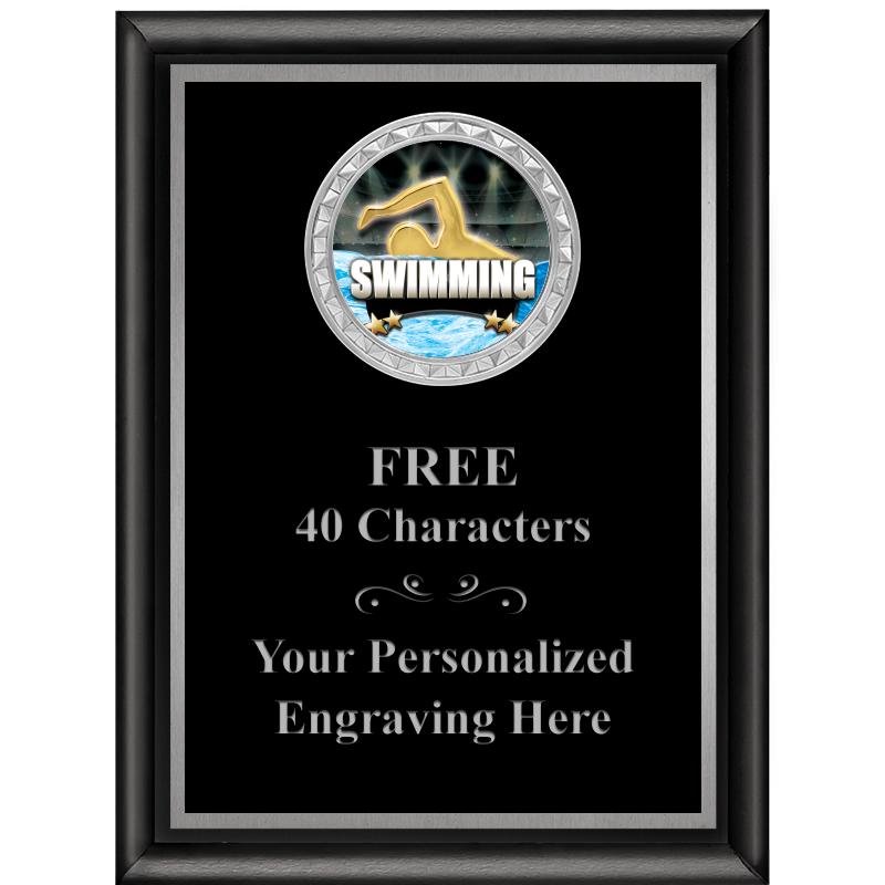 6X8 BLK SHINY EXEC INS PLQ SV