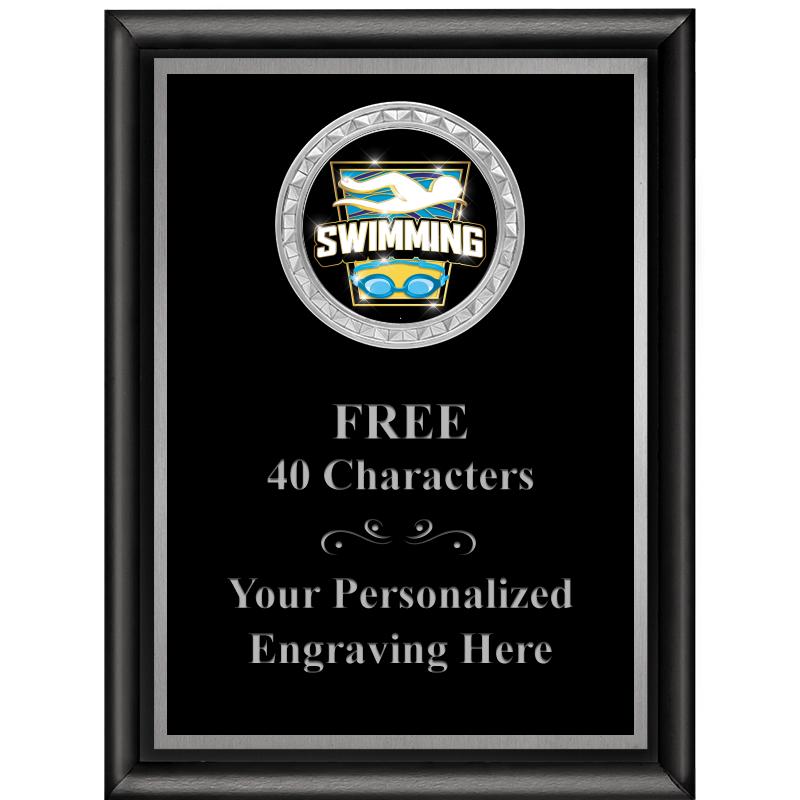 6X8 BLK SHINY EXEC INS PLQ SV