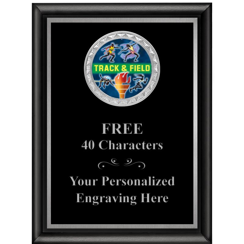 6X8 BLK SHINY EXEC INS PLQ SV