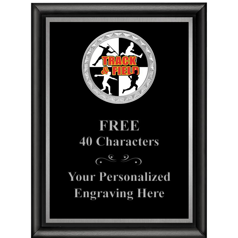 6X8 BLK SHINY EXEC INS PLQ SV