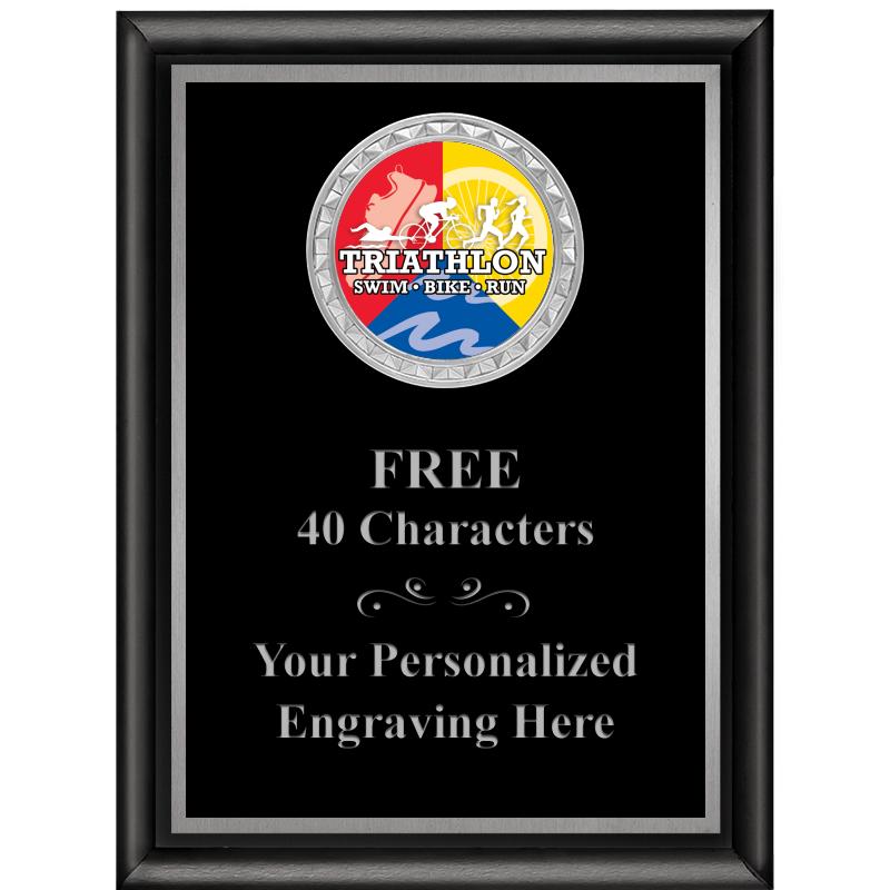 6X8 BLK SHINY EXEC INS PLQ SV