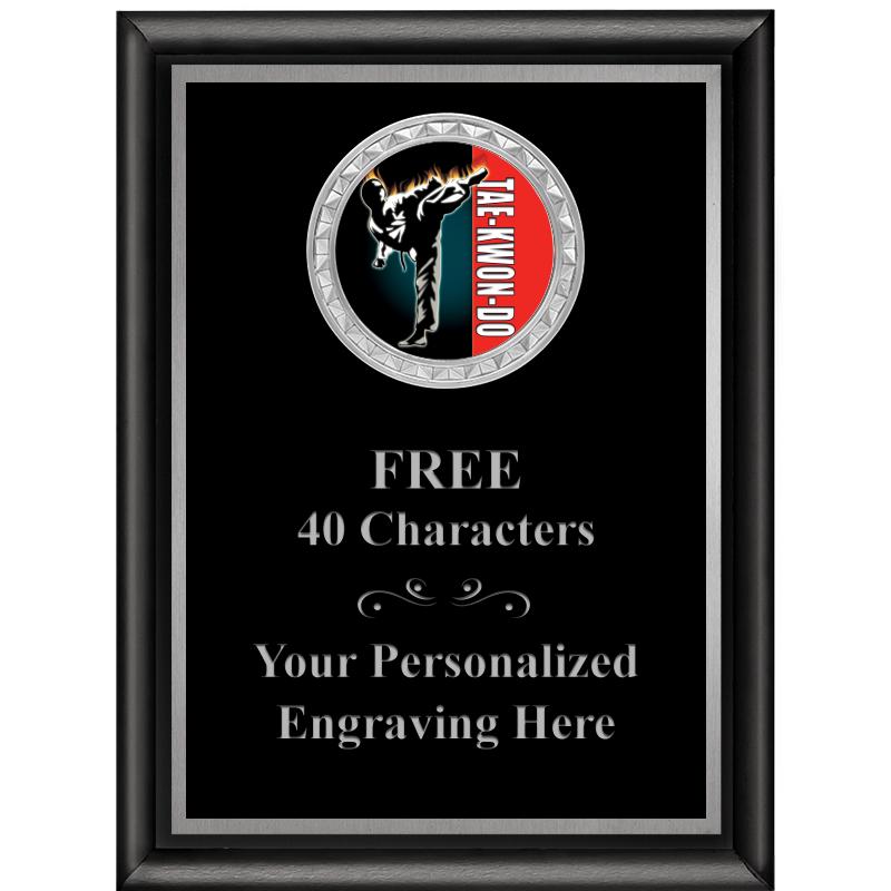 6X8 BLK SHINY EXEC INS PLQ SV