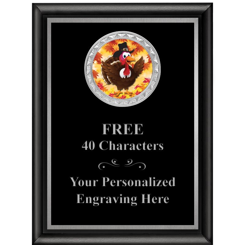 6X8 BLK SHINY EXEC INS PLQ SV