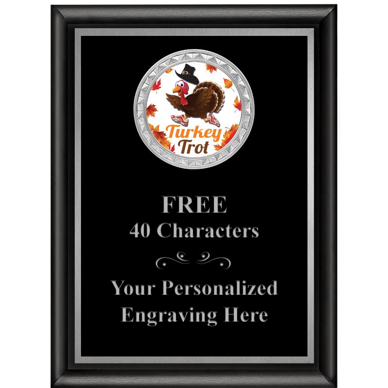 6X8 BLK SHINY EXEC INS PLQ SV