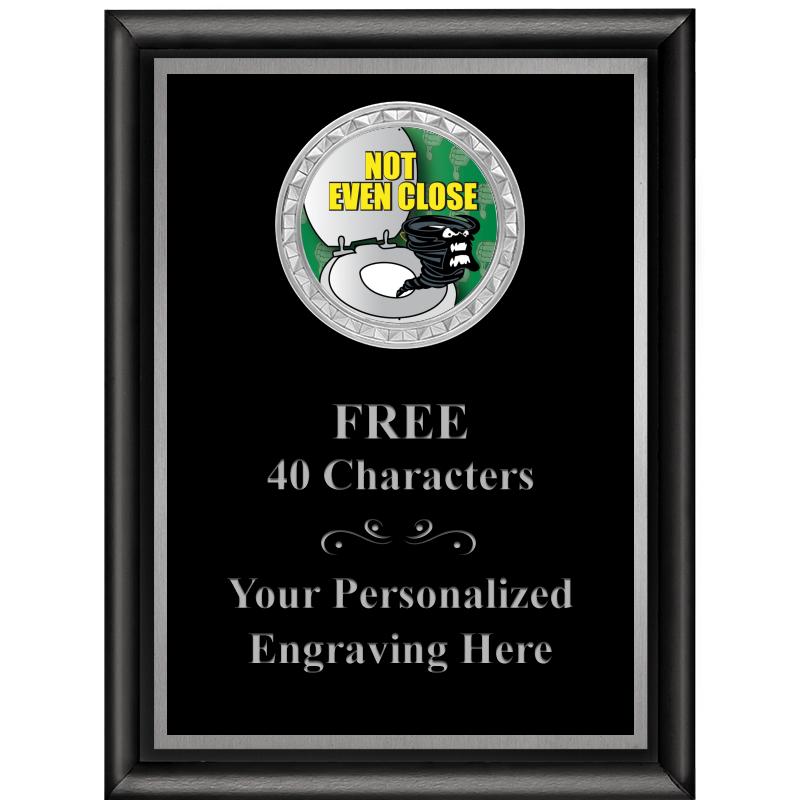 6X8 BLK SHINY EXEC INS PLQ SV