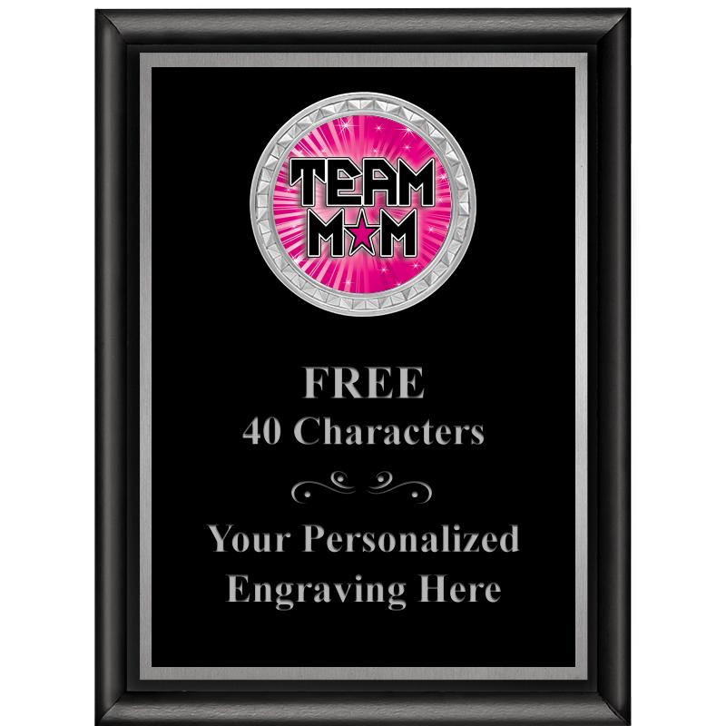 6X8 BLK SHINY EXEC INS PLQ SV