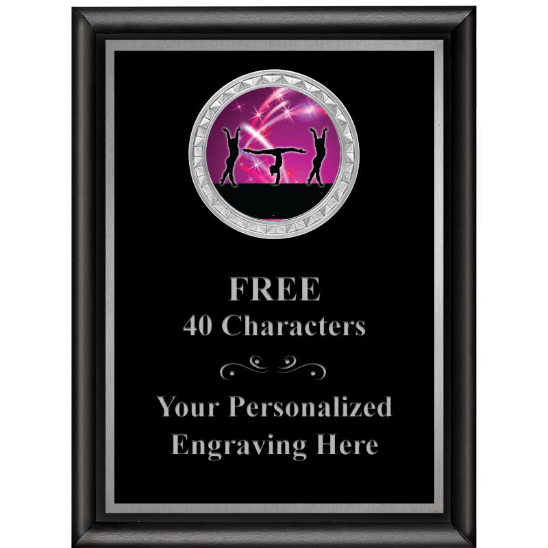 6X8 BLK SHINY EXEC INS PLQ SV