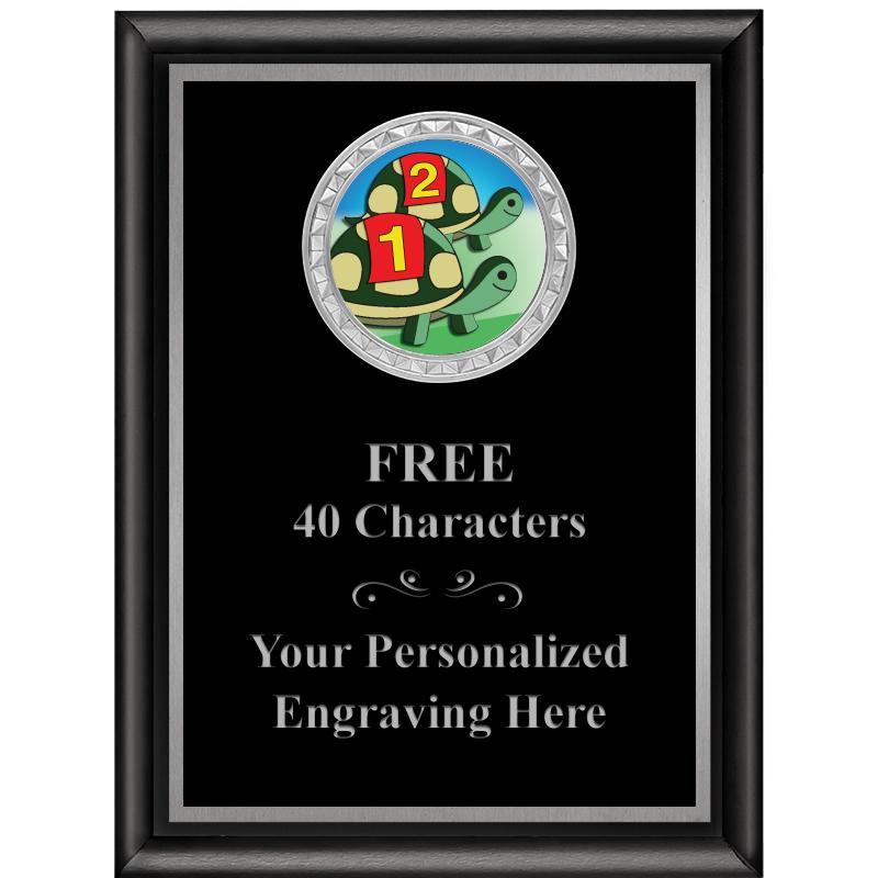 6X8 BLK SHINY EXEC INS PLQ SV