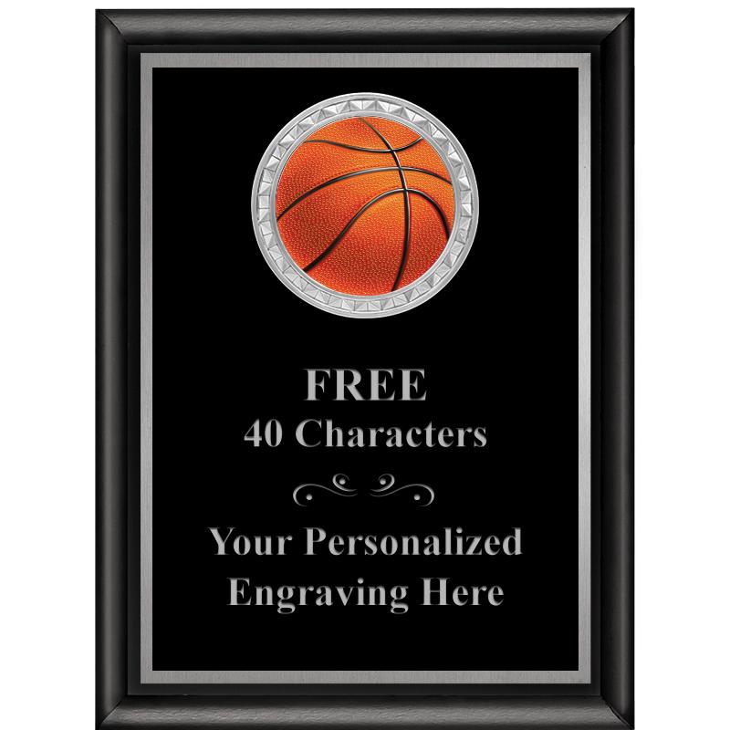 6X8 BLK SHINY EXEC INS PLQ SV