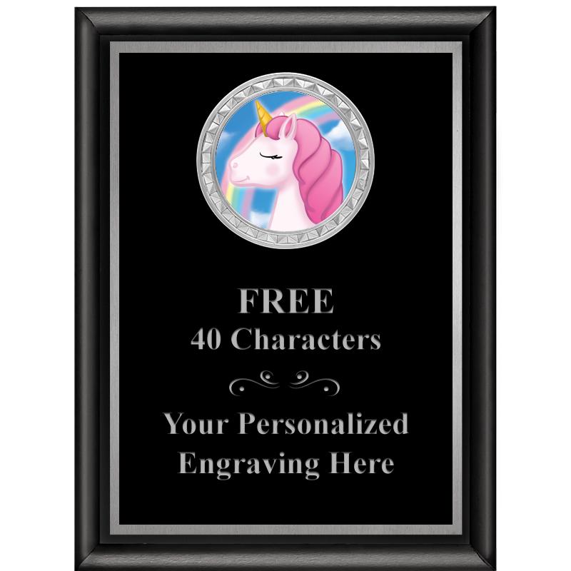 6X8 BLK SHINY EXEC INS PLQ SV