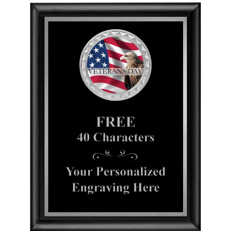 6X8 BLK SHINY EXEC INS PLQ SV