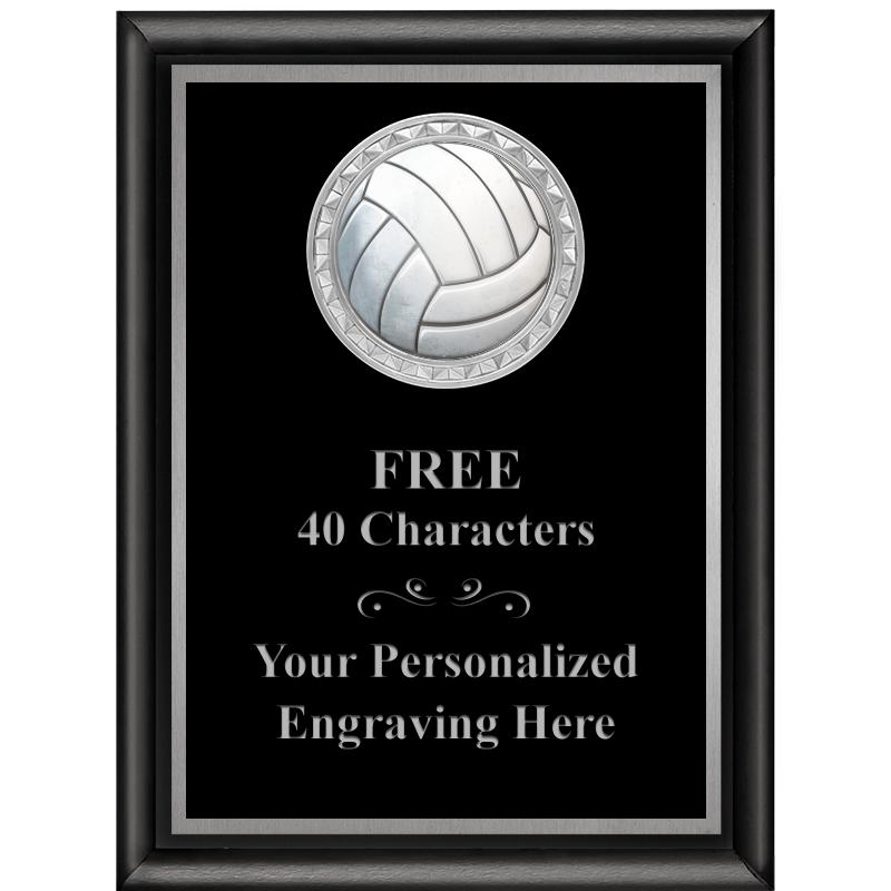 6X8 BLK SHINY EXEC INS PLQ SV