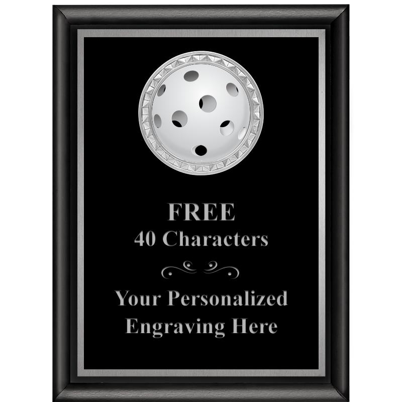 6X8 BLK SHINY EXEC INS PLQ SV