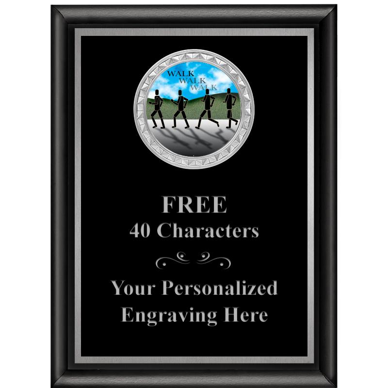 6X8 BLK SHINY EXEC INS PLQ SV