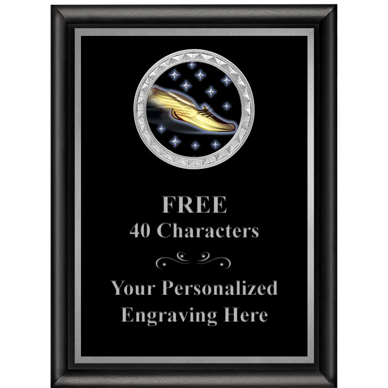 6X8 BLK SHINY EXEC INS PLQ SV