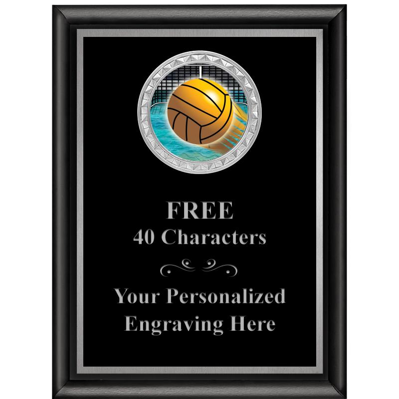 6X8 BLK SHINY EXEC INS PLQ SV