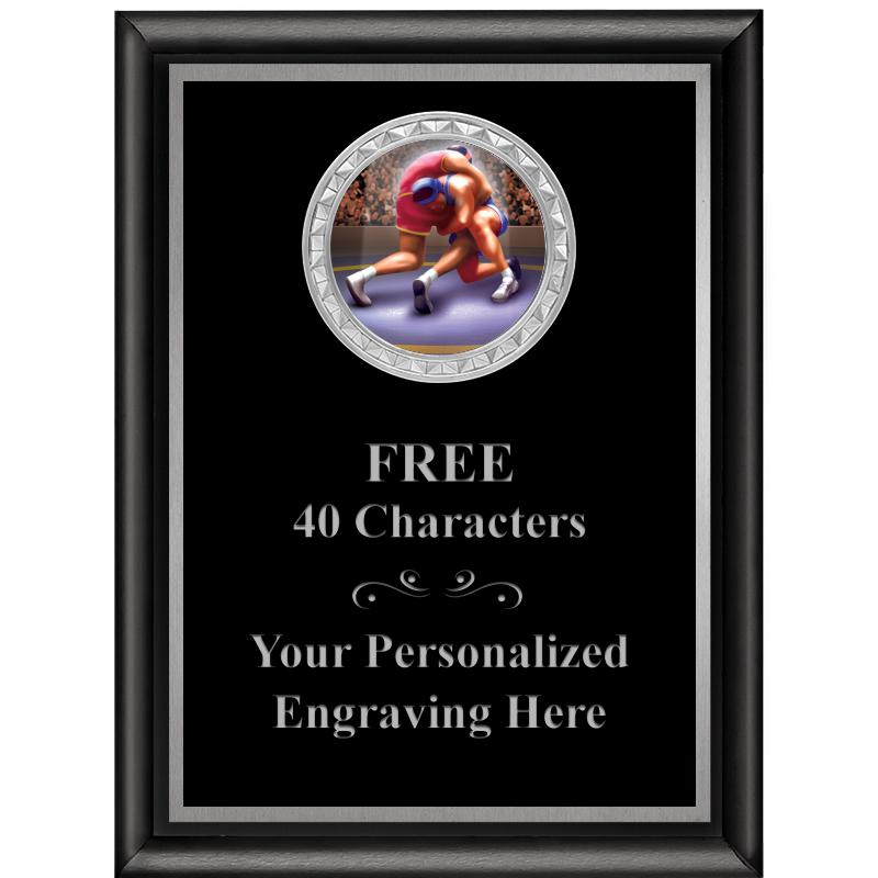 6X8 BLK SHINY EXEC INS PLQ SV