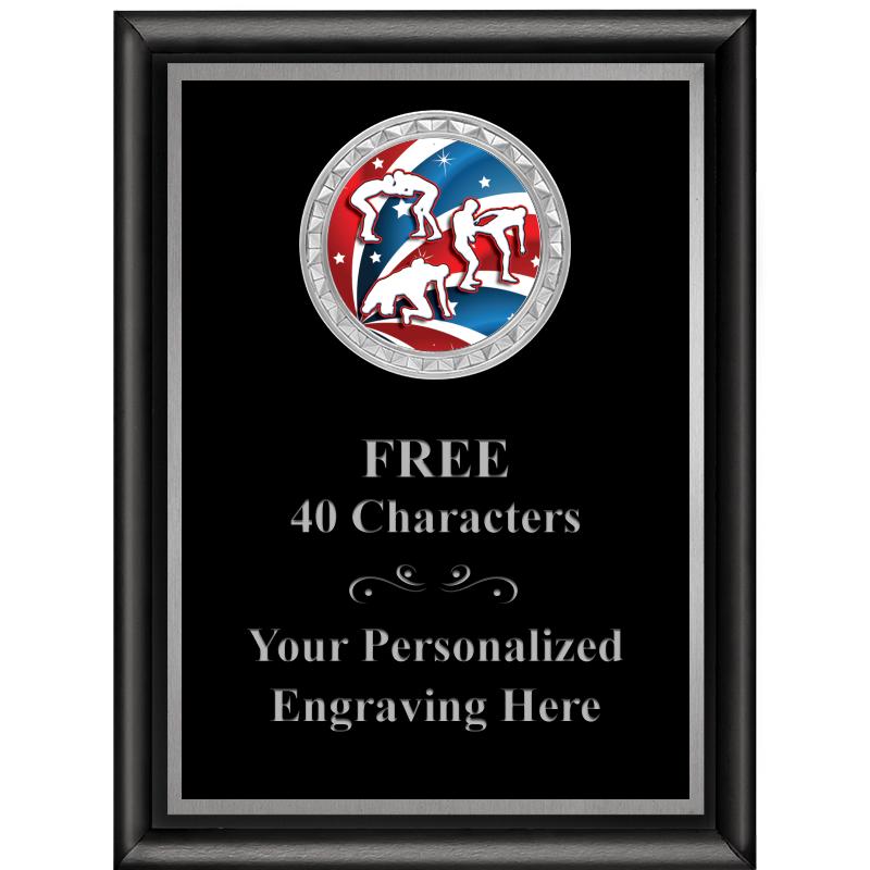 6X8 BLK SHINY EXEC INS PLQ SV