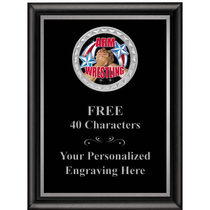 6X8 BLK SHINY EXEC INS PLQ SV