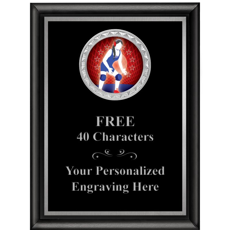 6X8 BLK SHINY EXEC INS PLQ SV