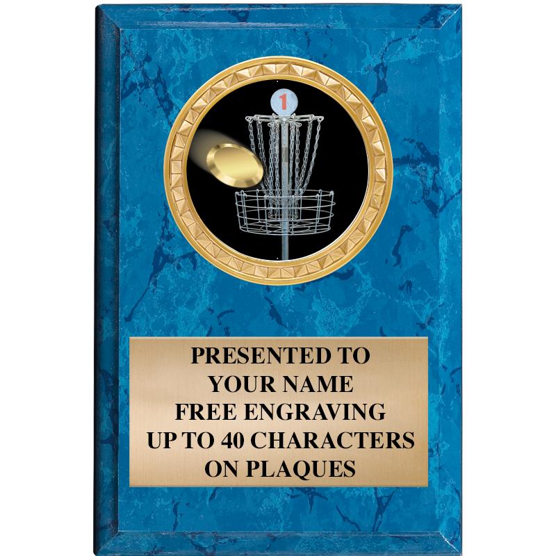 4" X 6" BLUE MBL INSERT PLQ