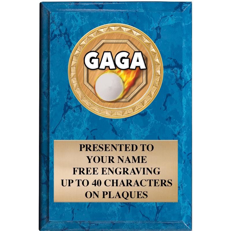 4" X 6" BLUE MBL INSERT PLQ