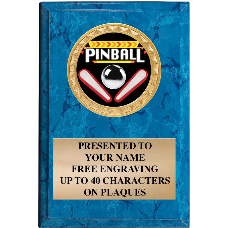4" X 6" BLUE MBL INSERT PLQ
