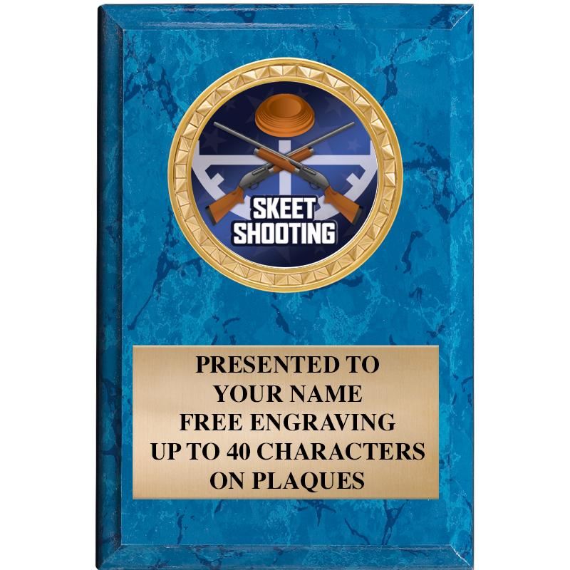 4" X 6" BLUE MBL INSERT PLQ