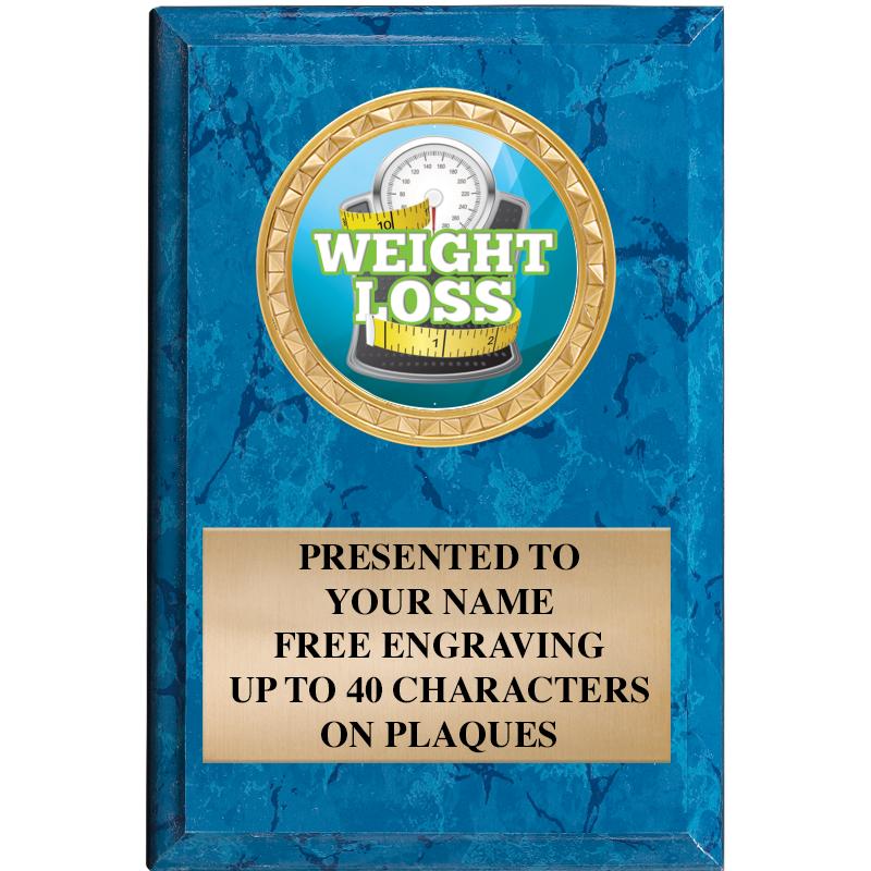 4" X 6" BLUE MBL INSERT PLQ