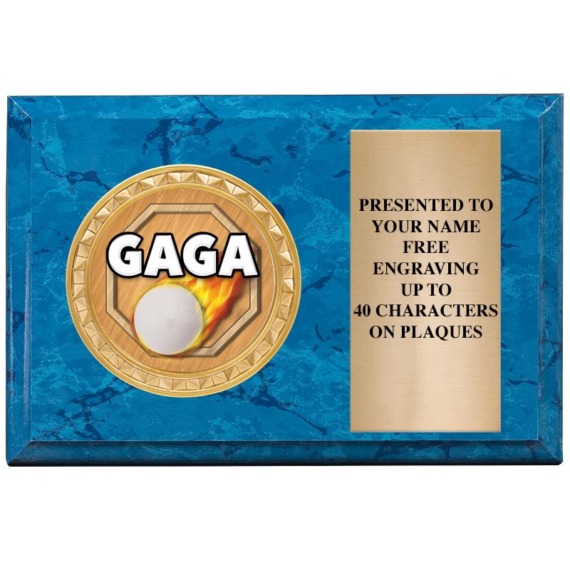 6" X 4" BLUE MBL INSERT PLQ