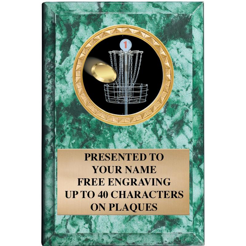 4" X 6" GREEN MBL INSERT PLQ