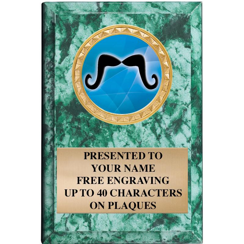 4" X 6" GREEN MBL INSERT PLQ