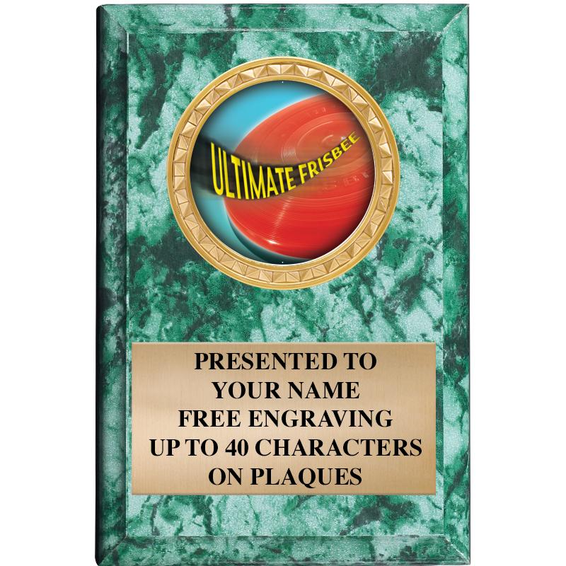 4" X 6" GREEN MBL INSERT PLQ