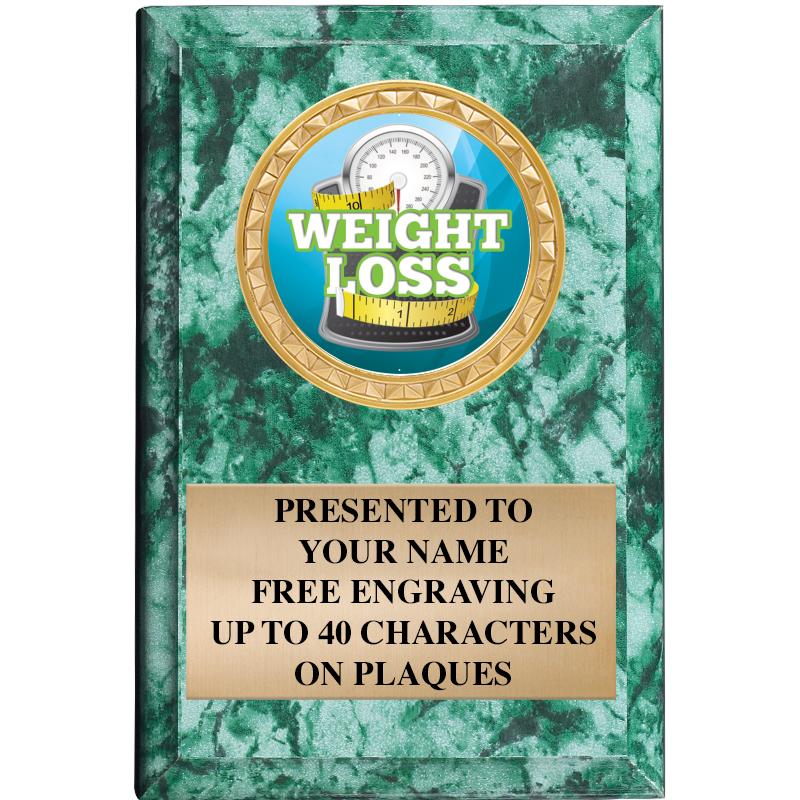 4" X 6" GREEN MBL INSERT PLQ