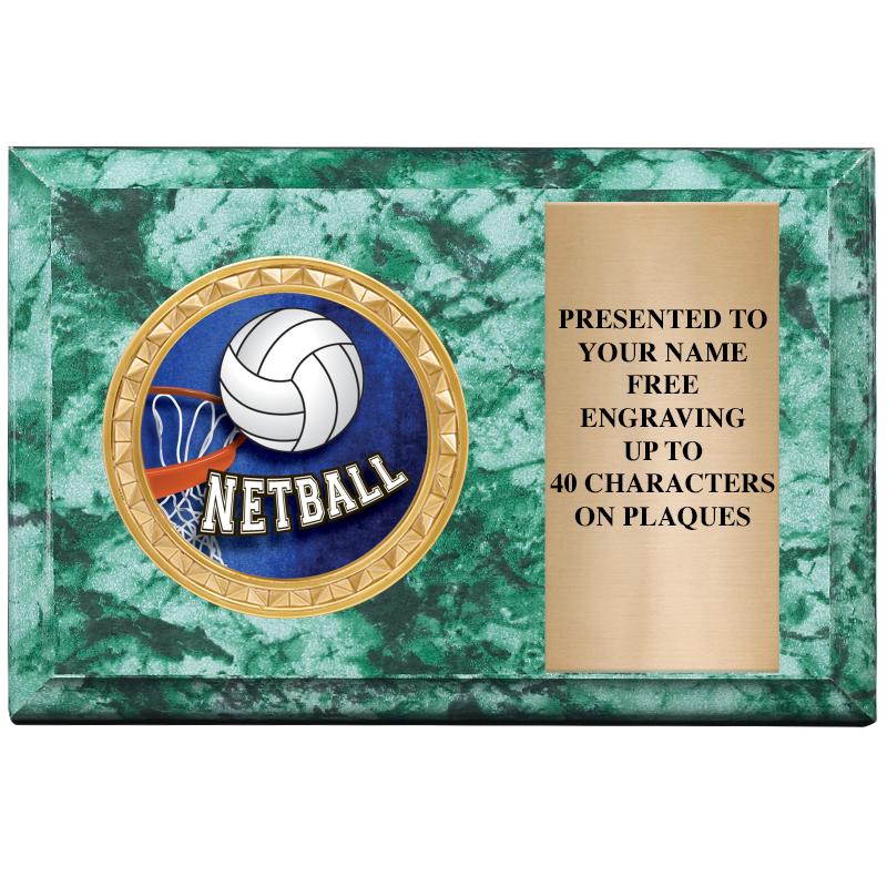 6" X 4" GREEN MBL INSERT PLQ