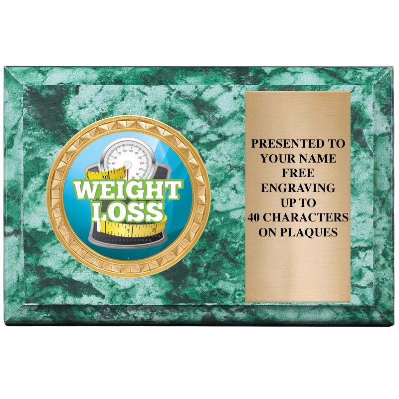 6" X 4" GREEN MBL INSERT PLQ