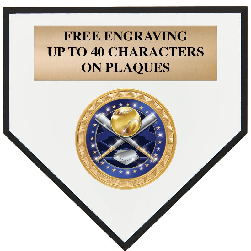 6 X 6 HOME PLATE PLAQUE